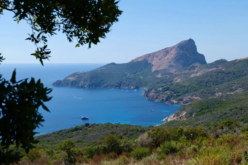 Vue sur le Capu Rossu